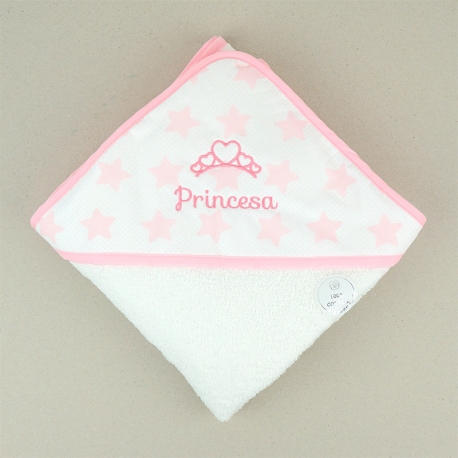 Capa de baño Estrellas rosa Princesa