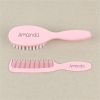 Set Cepillo y peine rosa Personalizados