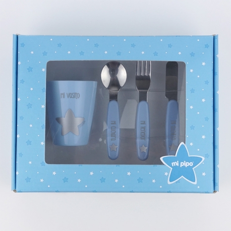 Tableware Star Blue + 9M Personalized