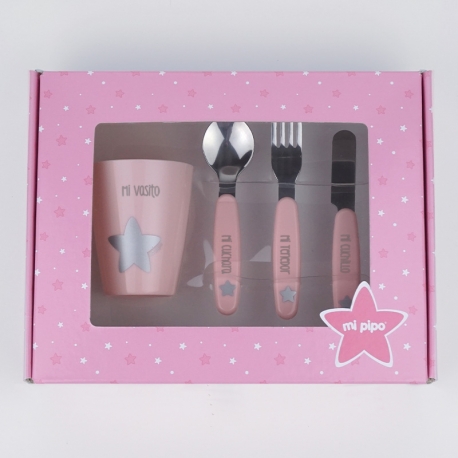 Tableware Heart Pink + 9M Personalized