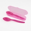 2 Spoons with Case Personalized Pink +9M