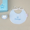 Cajita Baby babero azul Príncipe