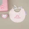 Cajita Baby babero rosa Princesa