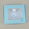 Cajita Baby babero azul Príncipe