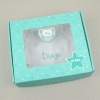 Box Baby Bib Mint Personalized