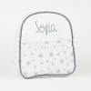 Backpack Stars Gray Personalized