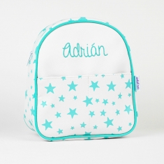 Backpack Stars Gray Personalized