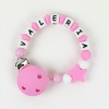 Silicone Chain Personalized Pink
