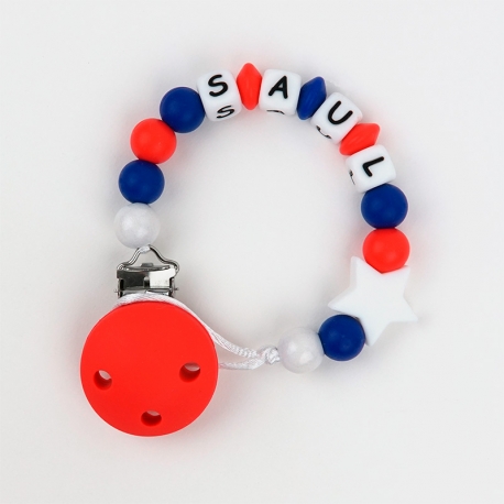 Silicone Chain Personalized Red