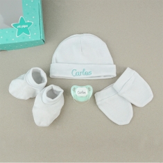 Set Box Newborn White Personalized