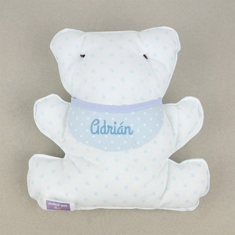 Osito Cojín Personalizado Azul