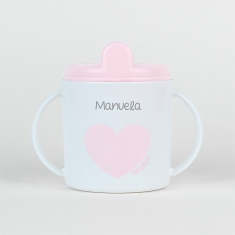 Cup Heart Pink +9M Personalized