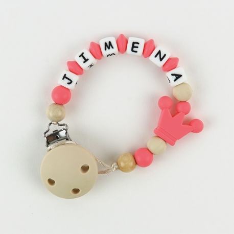 Silicone Chain Personalized Beige