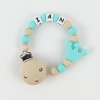 Silicone Chain Personalized Turquoise
