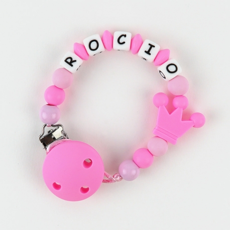 Silicone Chain Personalized White