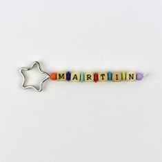 Keychain Simple Multicolor Personalized 