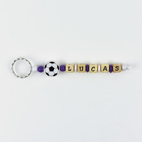 Keychain Simple Football Real Madrid Personalized 