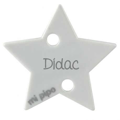 Clip-Clamp Star Gray Personalized 
