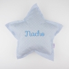 Star Pillow Blue Handmade Personalized