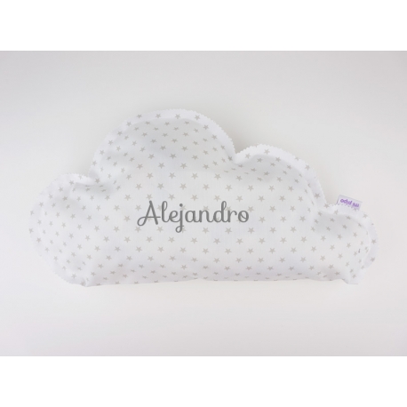 Cojín Nube Gris Handmade Personalizado