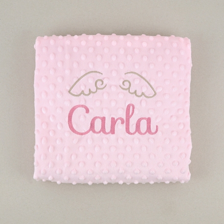 Manta Clásica Rosa Personalizada