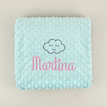 Manta Clásica Menta Personalizada