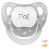 Chupete Baby Chic Gris Personalizado