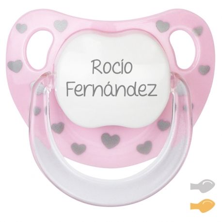 Chupete Baby Chic  Rosa Personalizado