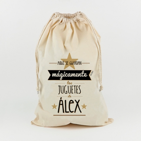 Saco Navideño para Regalos Reno Rudolph personalizado