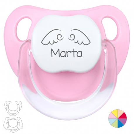 Classic Pacifier Name + Stork