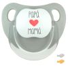Baby Pacifier Super Dad is Cool Pink Pastel
