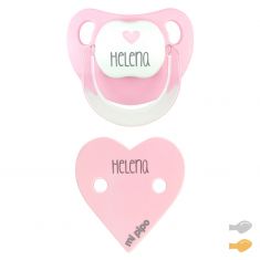 Pack Dúo Baby Deco Corazón Rosa Personalizado