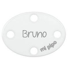 Clip-Clamp Oval Personalized White +0M