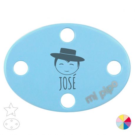 Broche Pinza Personalizado Nombre + Feria niño