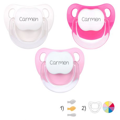 Pack de 3 chupetes Baby personalizados