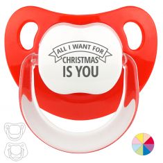 Baby Pacifier Christmas, Mine is Gaspar White