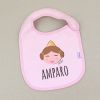 Bib Personalized Name + Hearts  +3M
