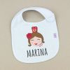 Bib Personalized Name + Hearts  +3M