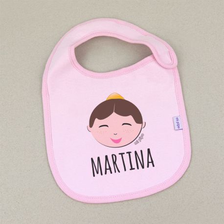 Bib Personalized Name + Hearts  +3M