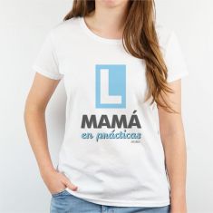 Camiseta o Sudadera Divertida Mamá en prácticas Azul