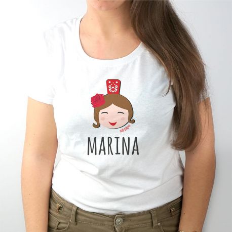 Camiseta Personalizada Mamá Niña feria + nombre
