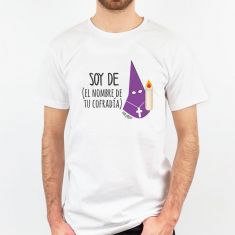 Camiseta Personalizada Papá Soy de (el nombre de tu Cofradía) Nazareno