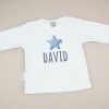 Camiseta o Sudadera Bebé y Niño/a Personalizada Estrella Azul