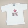 Camiseta o Sudadera Bebé y Niño/a Personalizada Estrella Rosa