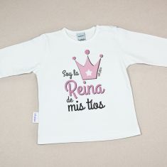 Camiseta o Sudadera Bebé y Niño/a Soy la Reina de mis Tíos