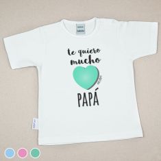 Camiseta o Sudadera Bebé y Niño/a Te quiero mucho Papá