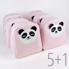PROMO Mochila Panda Rosa no personalizada, compra 5 y te regalamos 1