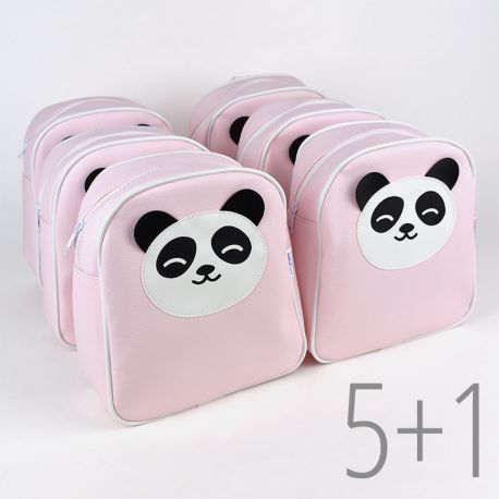 PROMO Mochila Panda Rosa no personalizada, compra 5 y te regalamos 1