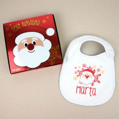 Baby Christmas Customizable Pacifier Name + Christmas balls Mallow 