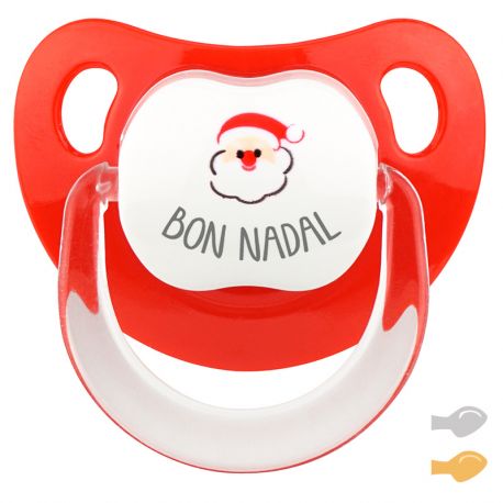 Chupete Baby Deco Bon Nadal con Papá Noel